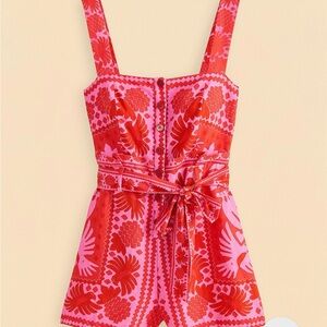 FARM RIO ROMPER Red JUNGLE